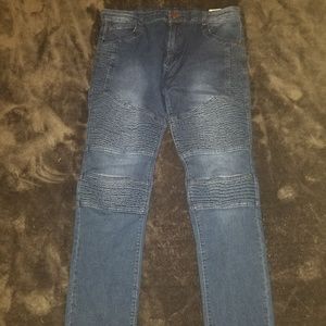 Mens 36x34 biker moto jeans